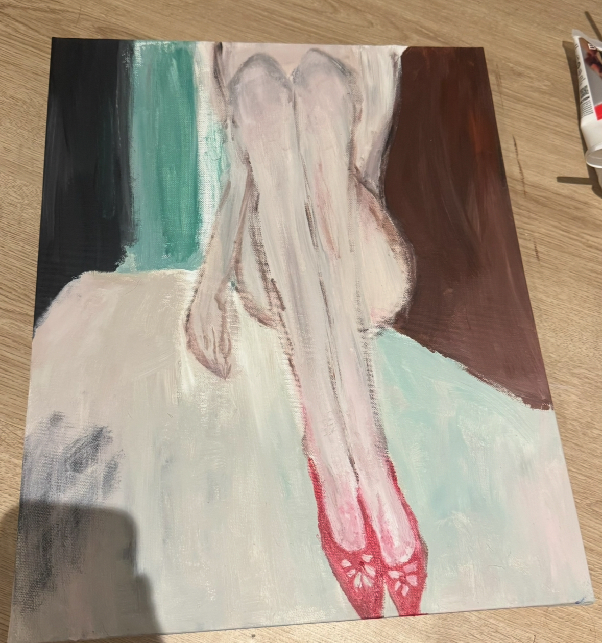 Red Shoes — Painting by Freya
