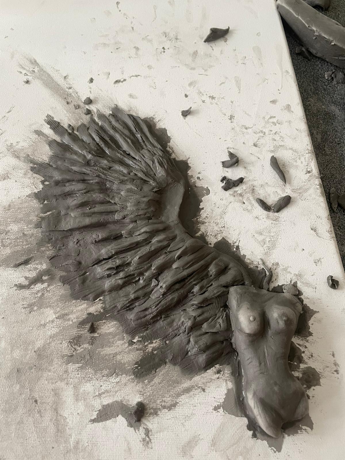 Fallen — Sculpture by Freya
