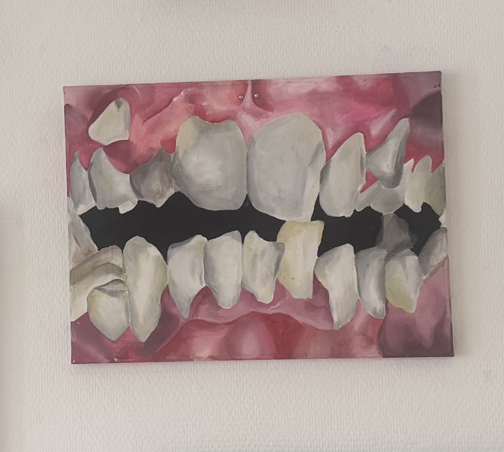 The Weaponized Mouth I — Painting by Freya
